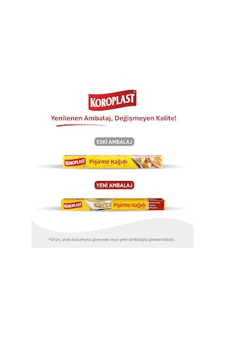 Ayrex Koroplast Pişirme Kağıdı 8 Mt, Helal Sertifikalı Ve Bpa İçermez 37cm X 8mt, Fırında Tavuk, Et, Tatlı, B Diğer