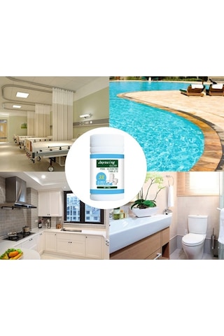 Pazly Springsun 100g Havuz Temizleme Tabletleri - Güçlü Dezenfeksiyon, Kolay Kullanım, Beyaz Paket