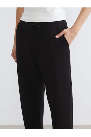 Lc Waikiki Siyah Soft Touch Kadın Jogger Eşofman Altı