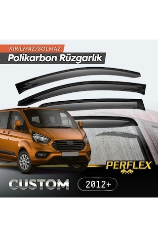 Ford Custom 2012+ Cam Rüzgarlığı V2 Düz Sol Ve Sağ