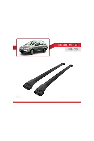 Fiat Palio Weekend 1996-2007 Arası İle Uyumlu Ace-1 Ara Atkı Tavan Barı Siyah