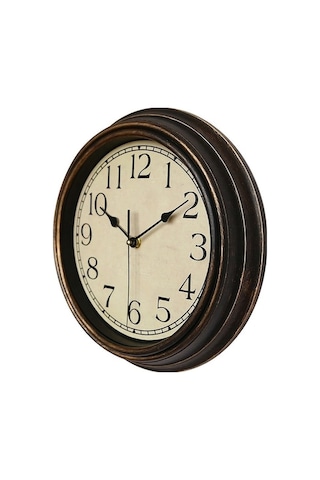 Trendooze Tasarım, Tarzı Şık Saati Retro Renkli Renki Lüks Kahve Duvar Çok Cm Avrupa Altın Ahşap 30 - Pd Çok Renki