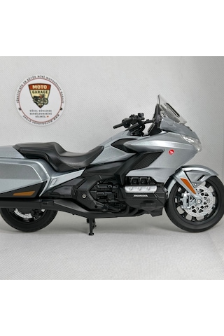 Honda Goldwing Dct Gri 1:12 Diecast Motosiklet Model Lisanslı Metal Maket Oyuncak & Biblo