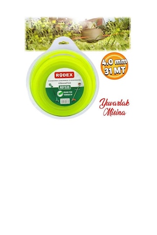 Rodex Tırpan Misinası Yeşil Yuvarlak 4.0mmx31m Blister