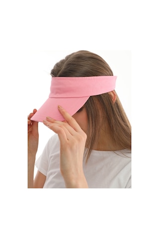 Uv Koruyuculu Unisex Siperlikli Pembe Şapka Pembe