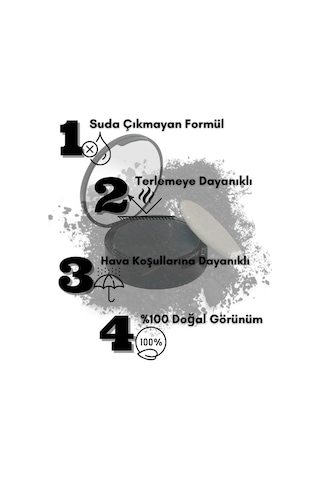 Topaxx Suda Çıkmayan Saç Sakal Dolgunlaştırıcı Topik Pudra