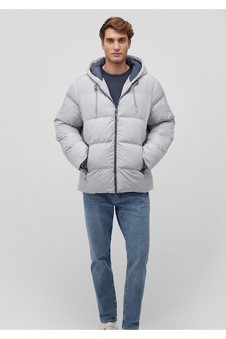 Mavi - Kapüşonlu Gri Şişme Mont 0110349-70075 Gri
