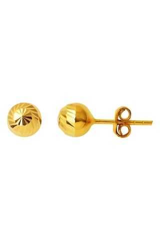 Bilezikci Kalemli 22 Ayar Top Altın Küpe 6 Mm. Yken32293