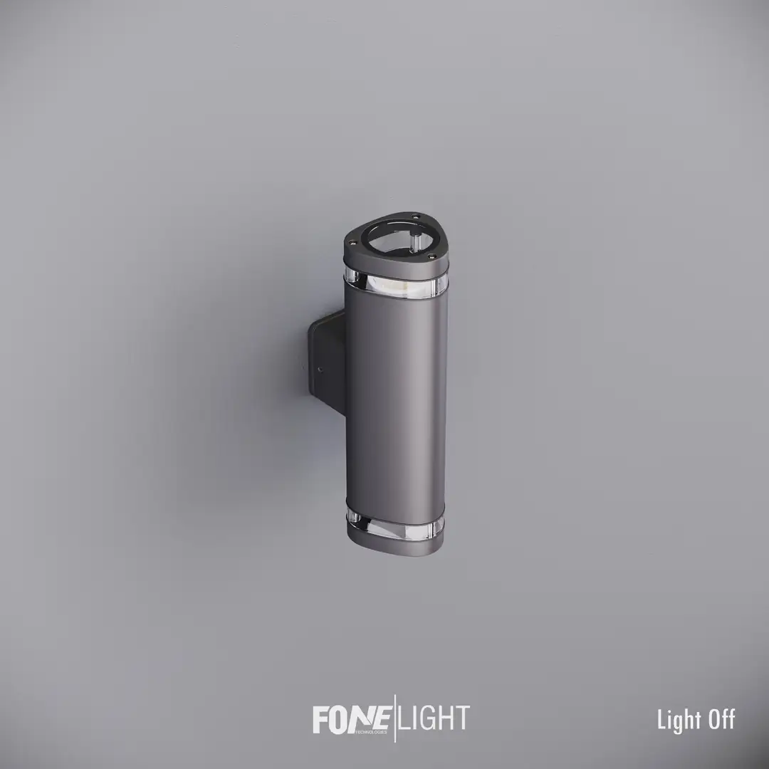 Fonelight Gala Duo Modern Cam Detaylı Çift Yönlü Alüminyum Aplik