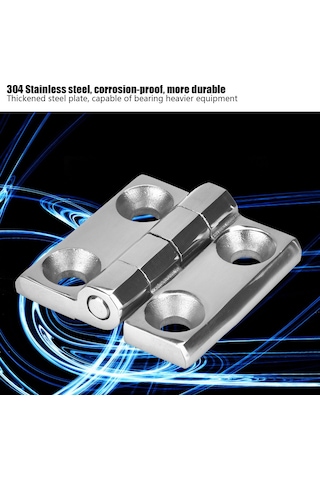 Vkemall 60x60mm Büyük Boy 304 Paslanmaz Çelik Perde Bileziği - Korozyona Dayanıklı, Kalın Çelik, Bot/kamp Arabası/uçak İçin