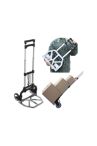 New-max Multi Fonksiyon Katlanır 70 Kg Kapasiteli Asma Aparatlı Portatif Koli Taşıma Aracı