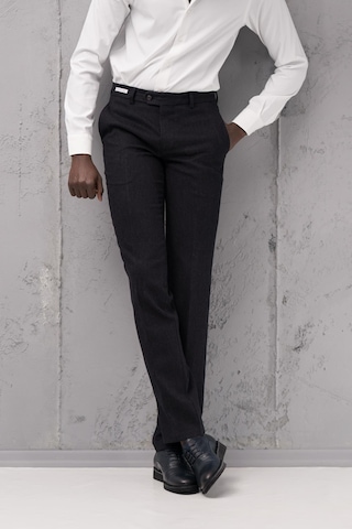 Ecer Regular Fit Düz Kalın Kışlık Gabardin Yan Cepli Pantolon Lacivert