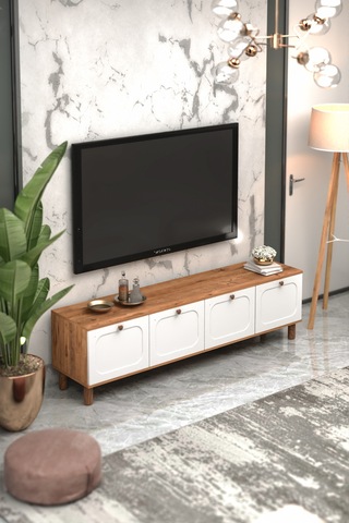 Bohem Tv Ünitesi 180 Cm Mdf Kapak Beyaz