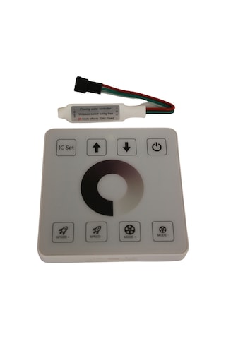 12-24 Volt Tek Renk Pixel Şerit Led Kontrol Duvar Tipi Kablosuz 86 Panel Anahtar