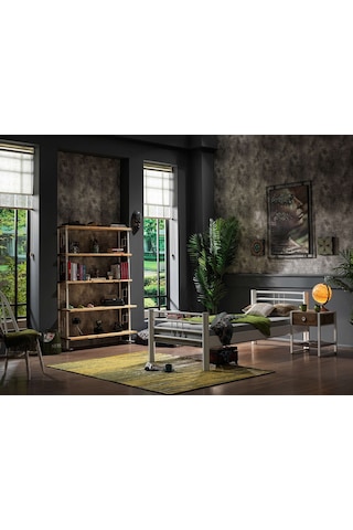 Bedliga Asos Ferforje Metal Tek Kişilik Karyola