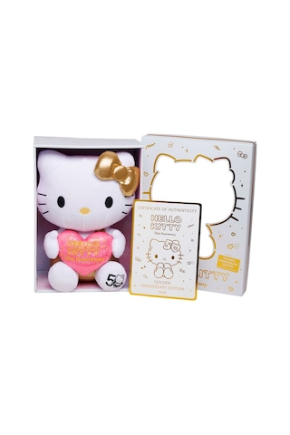 Elinde Işıltılı Kalp Taşıyan Hello Kıtty