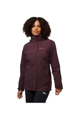 Jack Wolfskın Jack Wolfskin Rotwand 3in1 Kadın Mor Outdoor Ceketi I0116 Mürdüm