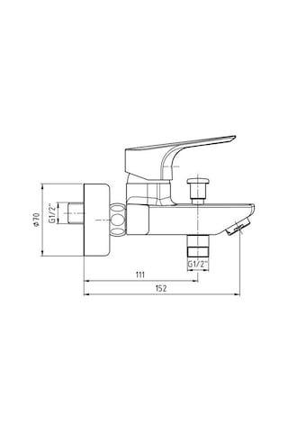 Eca Niobe 482 Banyo Bataryası + Eca Spil Sürgülü Üst Takım Set 2'li Krom