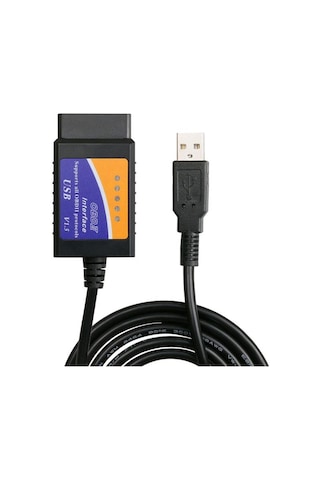 Onlinevitrin Elm327 Obd2 Kablolu Usb Girişli Araç Oto Arıza Tespit Cihazı V1.5