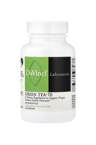 Davinci Laboratories, Green Tea-70, Decaffeinated, 60 Capsules