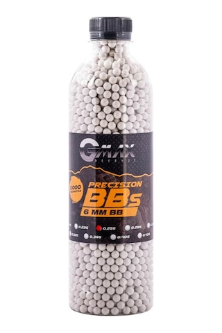 Plastik Bilye 6mm - Gmax - 0.25 Gr - 3000'li
