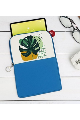 Bk Gift Yaprak Tasarımlı Taşınabilir Koruyucu Tablet Kılıfı