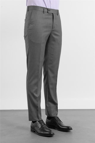 İmza Siyah - Haki Yan Cep Kendinden Desenli Comfort Fit Classic Pantolon 1003255177