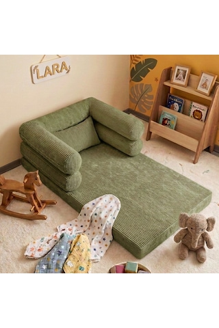 Miniwood Montessori Yatak Oyun Alanlı Bebek Yer Yatağı Sünger Çocuk Karyola 102 x 150 CM