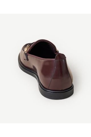 Yargıcı Tokalı Deri Loafer 26kkay4069x 016 Bordo