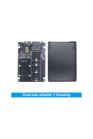 Xurunkeji M.2 Ngff Msata Ssd'den Sata 3.0 Adaptör Kartı 2'si 1 Arada Dönüştürücü Kartı M.2 Ssd Adaptör Kartı Harici Sabit Sürücü Muhafazası