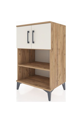 Hyperion Komodin 2 Raflı 2 Kapaklı 60x44x96 Çam-aytaşı Çam