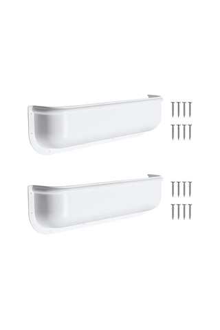 Willowhaven Beyaz 2 Adet Karavan Kapısı Depolama Kutusu Kendiliğinden Vidalama Beyaz