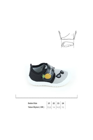 Gezer Yazlık Keten Bebe Erkek Ayakkabı Ga2ybm.03270.00.r69.0a Gri