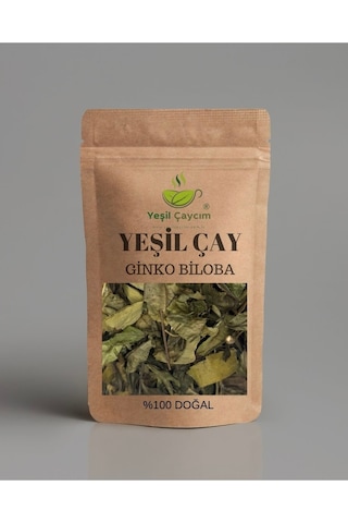 Rize Yaprak Yeşil Çay Ginko Biloba Harmanı Zengin Kaynağı %100 Doğal El Yapımı, 50 Gr
