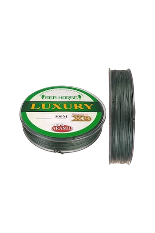 Luxury 9x 300m İp Misina Yeşil 0.14mm