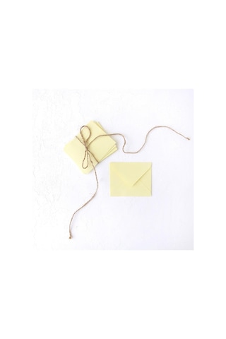 Minik Zarf, 7x9 Cm 25 Adet Açık Sarı