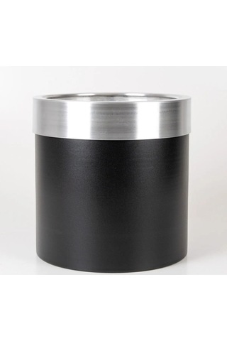 Rüzgar Yapay Çiçekçilik 30x30 Siyah Silver Saksı Siyah Gümüş