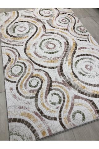 Dinarsu Halı Bodrum Br 018 Pudra Sarı 150X233 Renkli 4 M2 Halı !