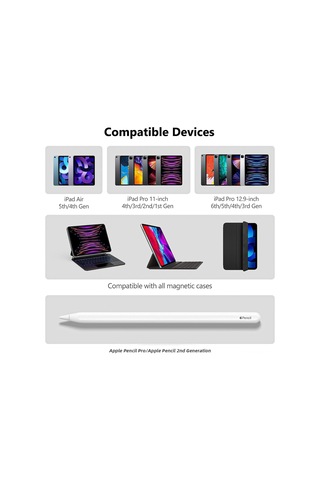 Ximistore9 Pencil 2. Nesil Ve Pro İçin Klavye Uyumlu Manyetik Tutucu - Kalem Saklama Ve Kayıp Engelleme Kutusu