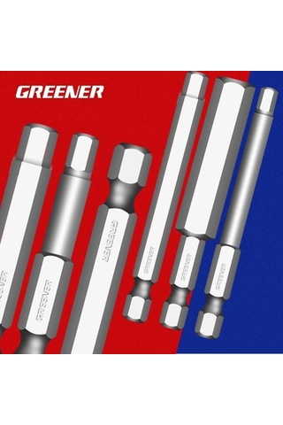 75 H2.5 Yeşil Manyetik Altıgen Tornavida Bit S2 Çelik Hex Shank Tornavida Seti 50mm 75mm 100mm 150mm Uzunluk H1.5-h12 3086