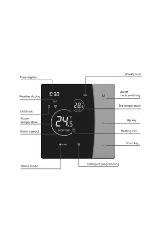 Reedark Sdm6-3a Akıllı Su Isıtma Termostati: Wifi Uzaktan Kontrol, Zaman Programlama, Enerji Tasarrufu, Buzdan Koruma - Kombiler İçin