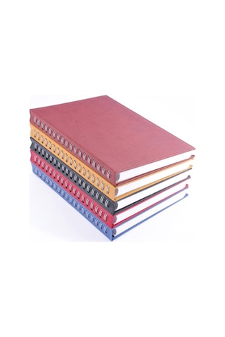 Bambu Seri Sert Kapak Gizli Spirallli A5 140 Yaprak Kareli Defter Yeşil