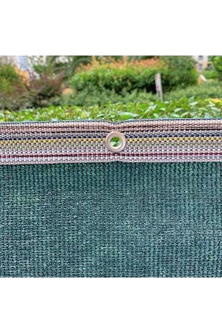 %95'lik Bahçe-çit Filesi-koyu Yeşil Güçlendirilmiş Kenar 1 M 25 M