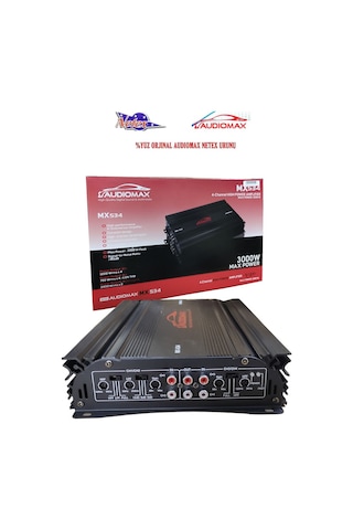 Audiomax Mx-534 4 Kanal Oto Amfi 3000 Watt Stereo Oto Amfi