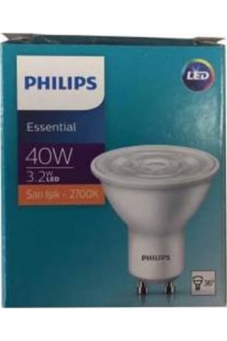 10 Adet Phılıps 4,7W=50W 380 Lümen Gu 10 Led Spot 2700 Kelvin ...