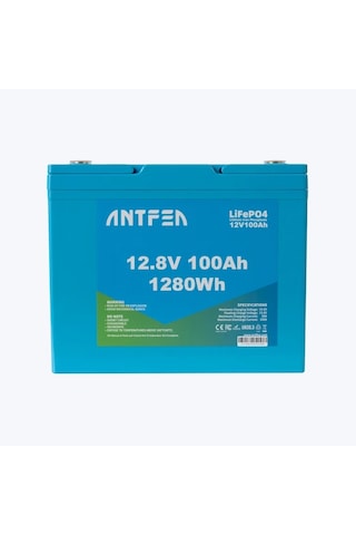 Antfea 12.8v 100ah Abs Lityum Akü Akıllı Ekran Lifepo4