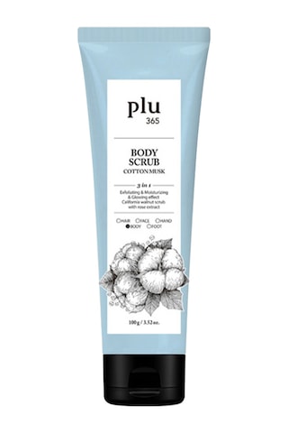 Plu365 Body Scrub Cotton Musk 100gr - Pamuk Çiçekli Vücut Peelingi