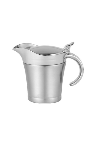 Sones 304 Paslanmaz Çelik Sos Kabı Biftek Sos Tenceresi Domates Sosu Şişesi Çift Yalıtımlı Baharat Tenceresi, Kapasite: 450ml