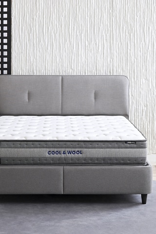 Yataş Cool&wool 3'lü Yatak, Baza, Başlık Set - 100x200 Cm