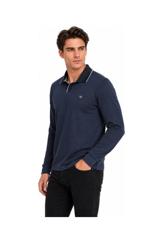 Advante Erkek Mevsimlik Spor Polo V Yaka Sweatshırt Bgl-st05469 Füme